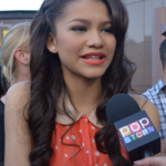 Zendaya speaking during a 2012 red carpet interview