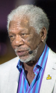 Morgan Freeman speaking at an opening ceremony