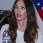Megan Fox visiting service members in 2019