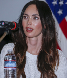 Megan Fox visiting service members in 2019