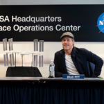 Brad Pitt at NASA Headquarters in 2019