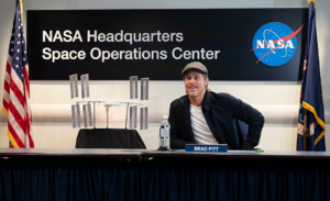 Brad Pitt at NASA Headquarters in 2019