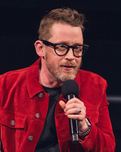 Portrait of Macaulay Culkin at a Home Alone anniversary event in 2025