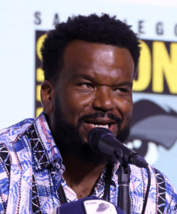 Portrait of Craig Robinson speaking at San Diego Comic-Con in 2025