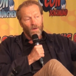Iain Glen speaking at German Comic Con in 2018