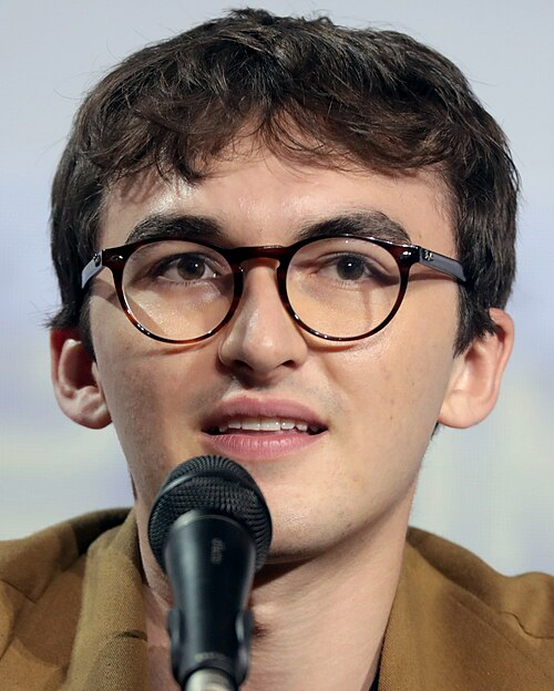 Isaac Hempstead Wright speaking at San Diego Comic-Con in 2019