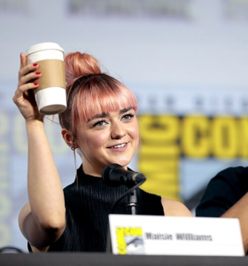 Maisie Williams speaking at San Diego Comic-Con in 2019