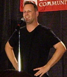 Dave Coulier speaking at Brookdale Community College
